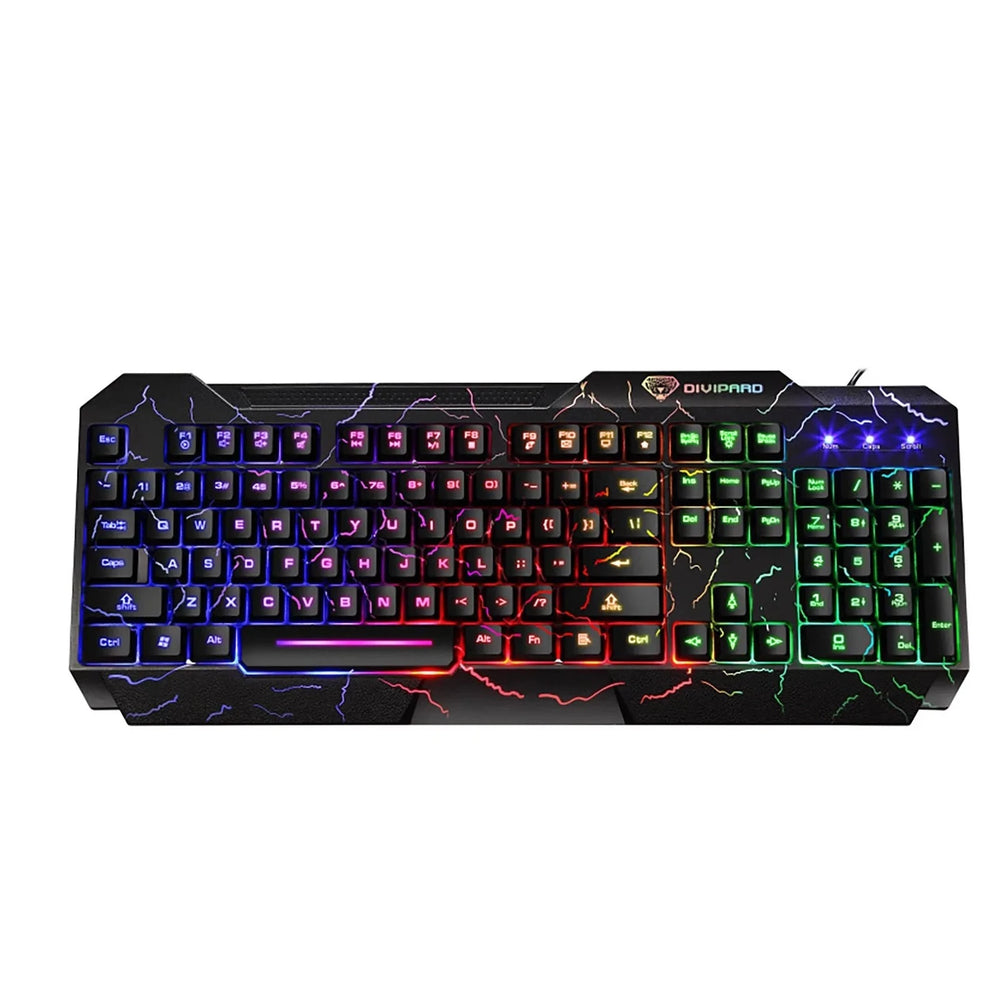Wired Gaming Keyboard With RGB Lights