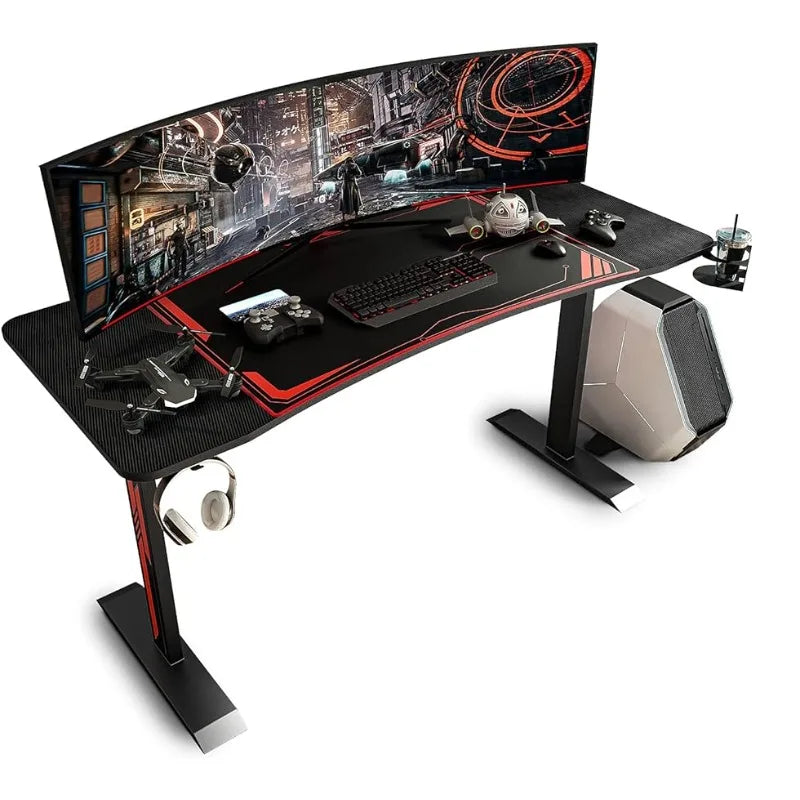 Gaming Desk  with Carbon Fiber Body