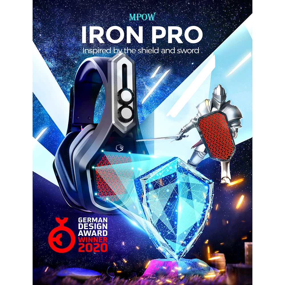 Mpow Iron Pro Wireless Gaming Headset