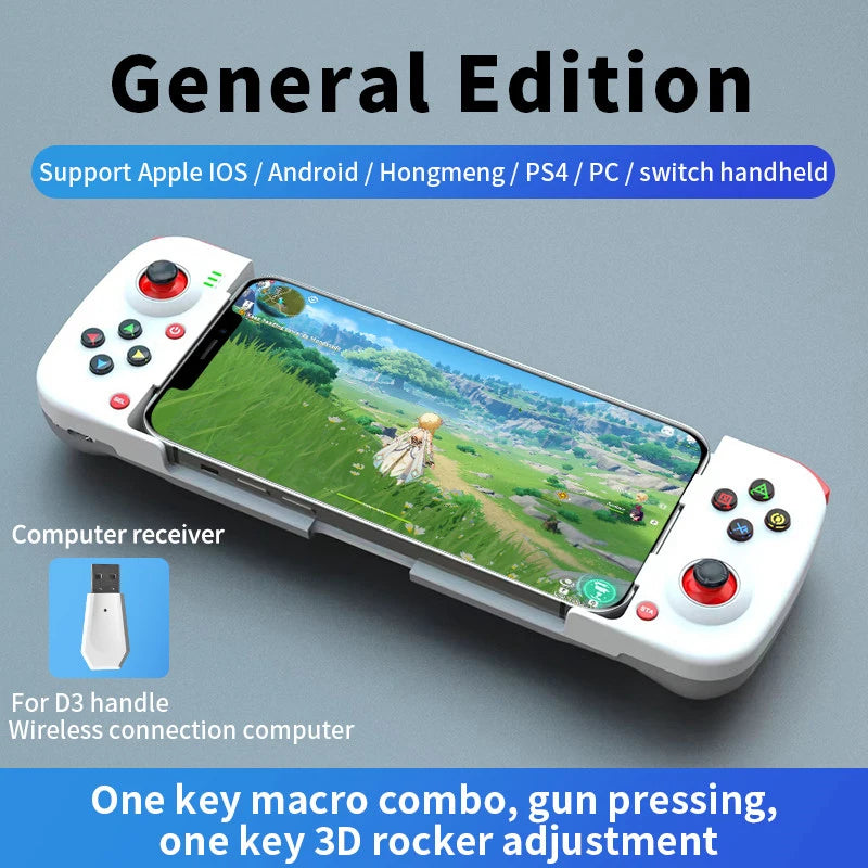 Telescopic Mobile Game Controller with Turbo/6-axis
